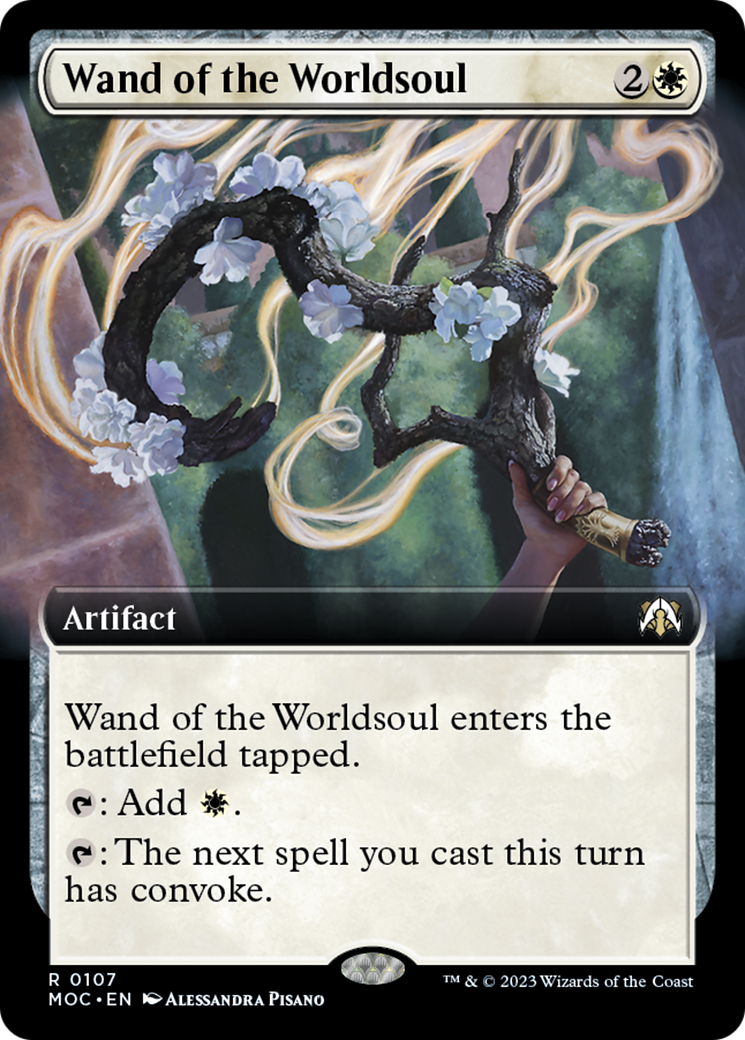 Wand of the Worldsoul (Extended Art) [March of the Machine Commander] | Gear Gaming Bentonville