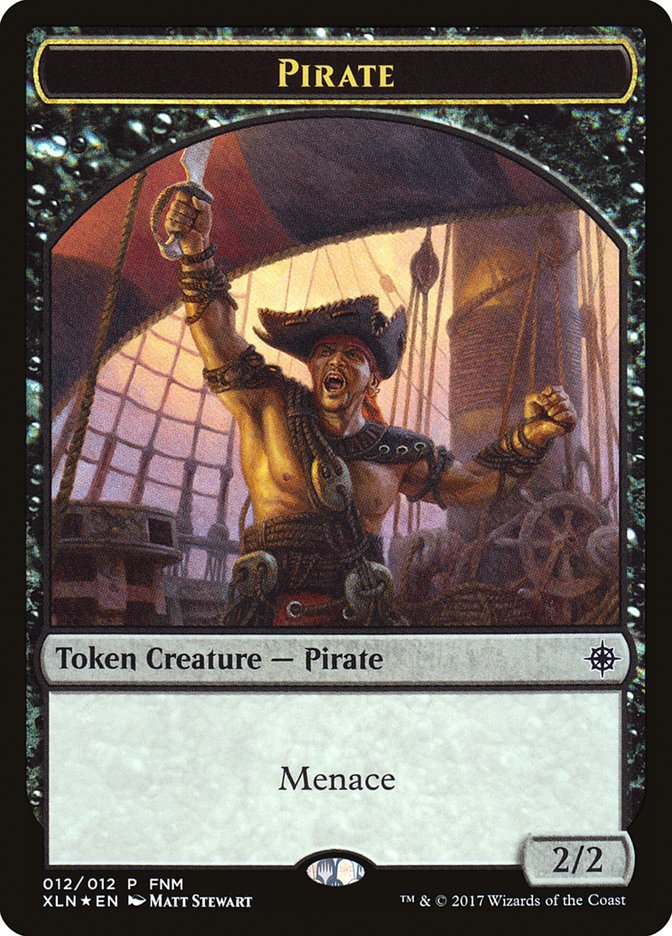 Pirate // Treasure Double-Sided Token [Friday Night Magic 2017] | Gear Gaming Bentonville