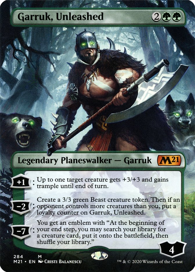 Garruk, Unleashed (Borderless) [Core Set 2021] | Gear Gaming Bentonville