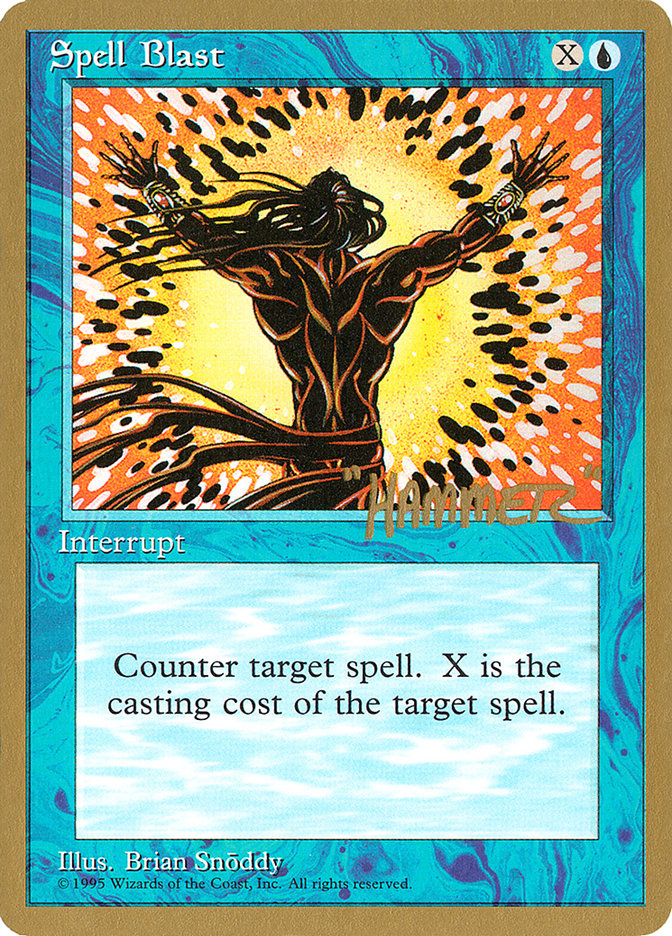 Spell Blast (Shawn "Hammer" Regnier) [Pro Tour Collector Set] | Gear Gaming Bentonville