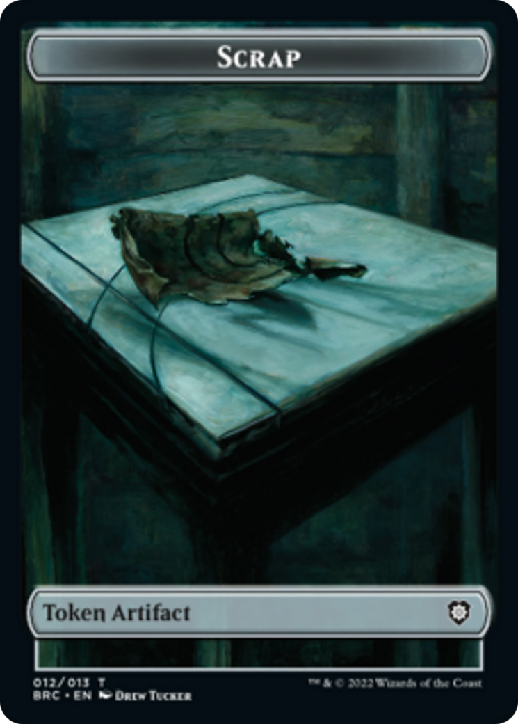 Scrap // Phyrexian Myr Double-Sided Token [The Brothers' War Commander Tokens] | Gear Gaming Bentonville