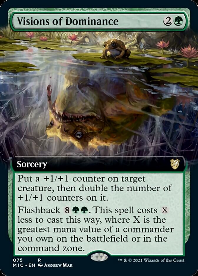 Visions of Dominance (Extended Art) [Innistrad: Midnight Hunt Commander] | Gear Gaming Bentonville