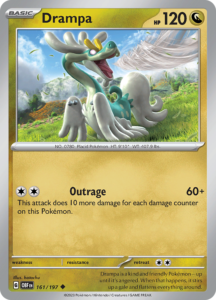 Drampa (161/197) [Scarlet & Violet: Obsidian Flames] | Gear Gaming Bentonville