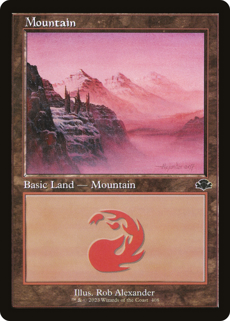 Mountain (408) (Retro) [Dominaria Remastered] | Gear Gaming Bentonville