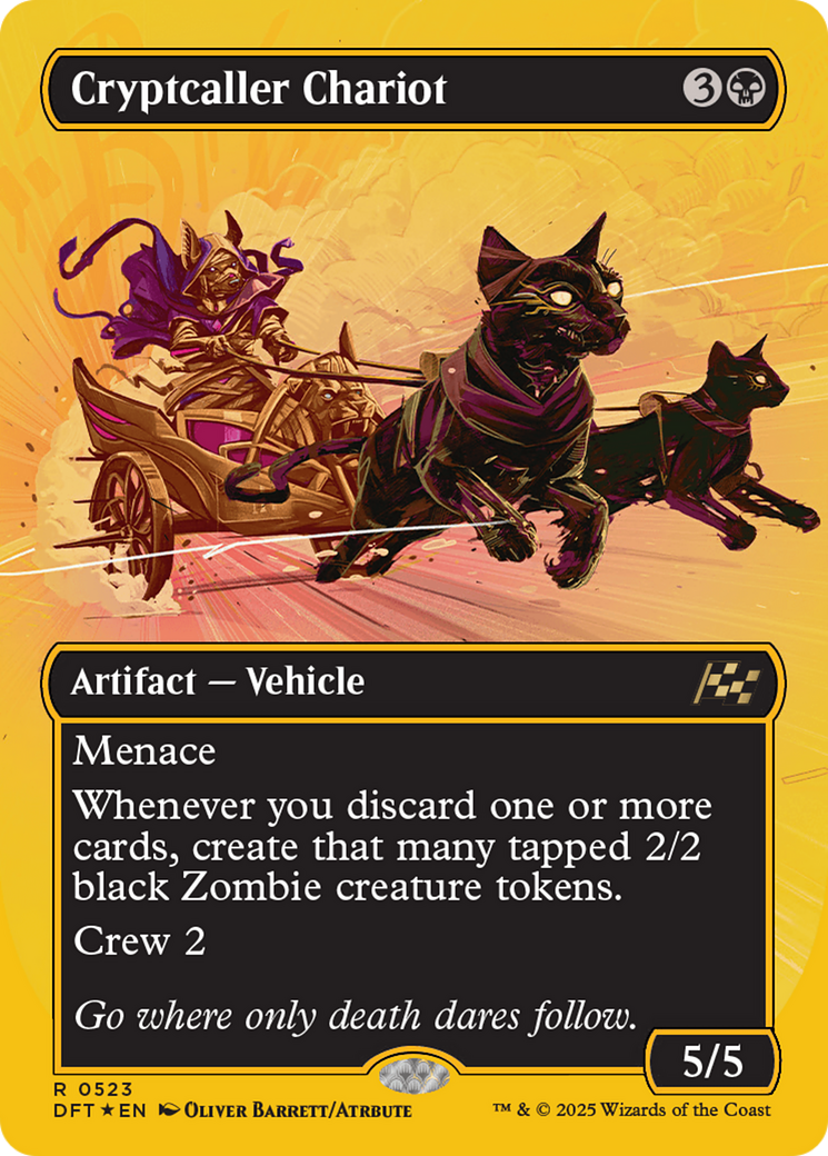 Cryptcaller Chariot (Borderless) (First-Place Foil) [Aetherdrift] | Gear Gaming Bentonville