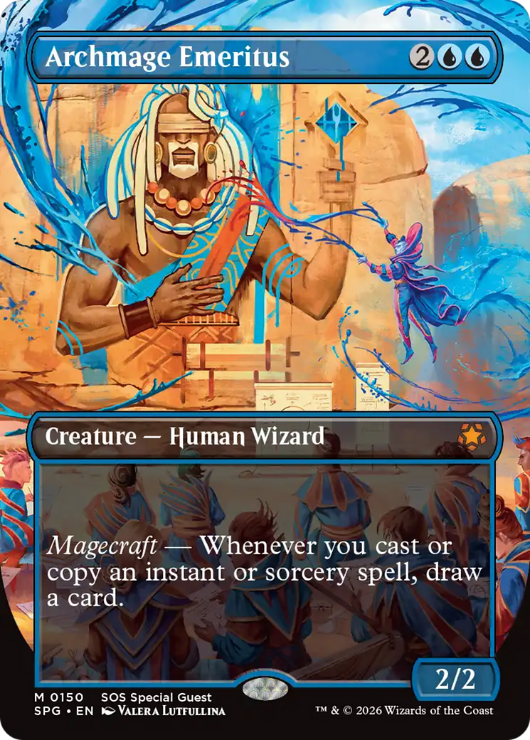 Archmage Emeritus (Borderless) [Secrets of Strixhaven Special Guests] | Gear Gaming Bentonville