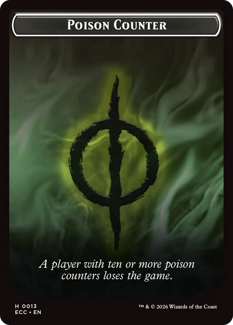 Saproling // Poison Counter Double-Sided Token [Lorwyn Eclipsed Tokens] | Gear Gaming Bentonville