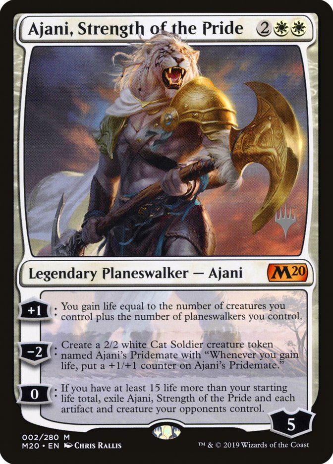 Ajani, Strength of the Pride (Promo Pack) [Core Set 2020 Promos] | Gear Gaming Bentonville