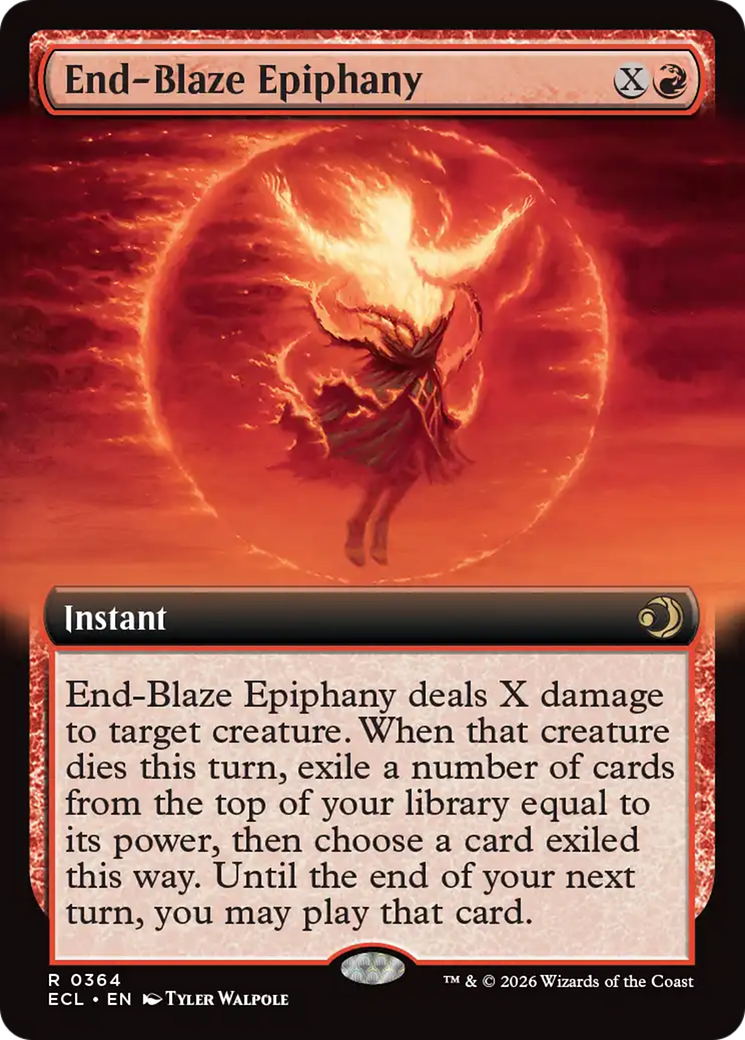 End-Blaze Epiphany (Extended Art) [Lorwyn Eclipsed] | Gear Gaming Bentonville