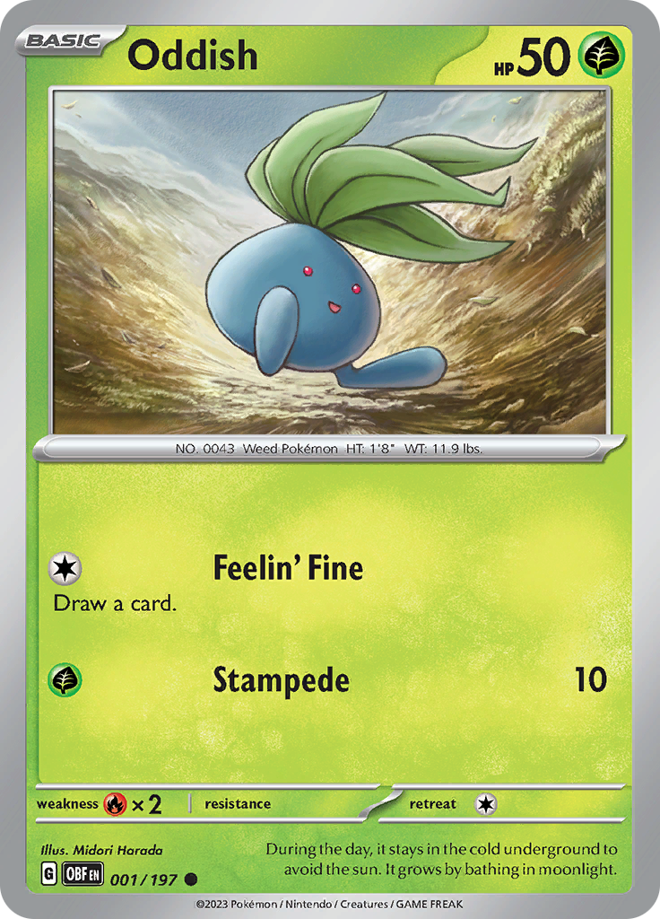 Oddish (001/197) [Scarlet & Violet: Obsidian Flames] | Gear Gaming Bentonville