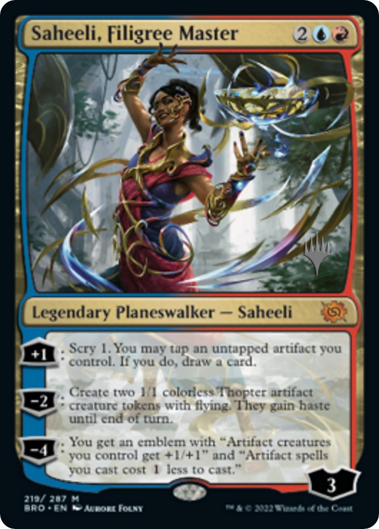 Saheeli, Filigree Master (Promo Pack) [The Brothers' War Promos] | Gear Gaming Bentonville