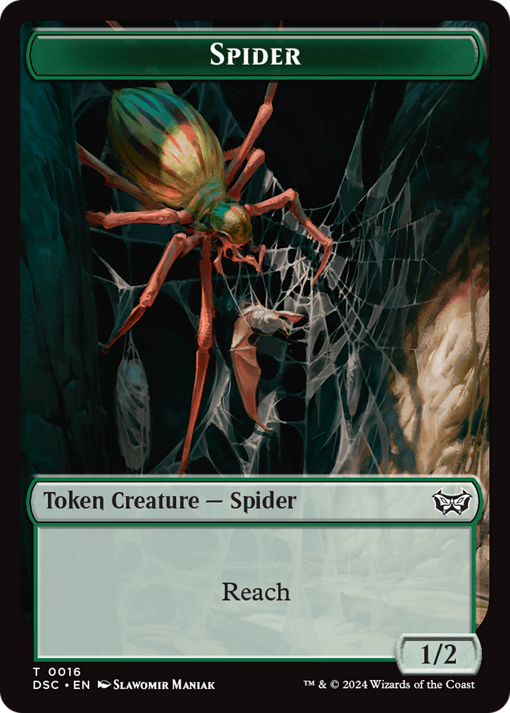 Treefolk // Spider Double-Sided Token [Duskmourn: House of Horror Commander Tokens] | Gear Gaming Bentonville