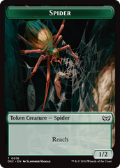 Insect (0012) // Spider Double-Sided Token [Duskmourn: House of Horror Commander Tokens] | Gear Gaming Bentonville