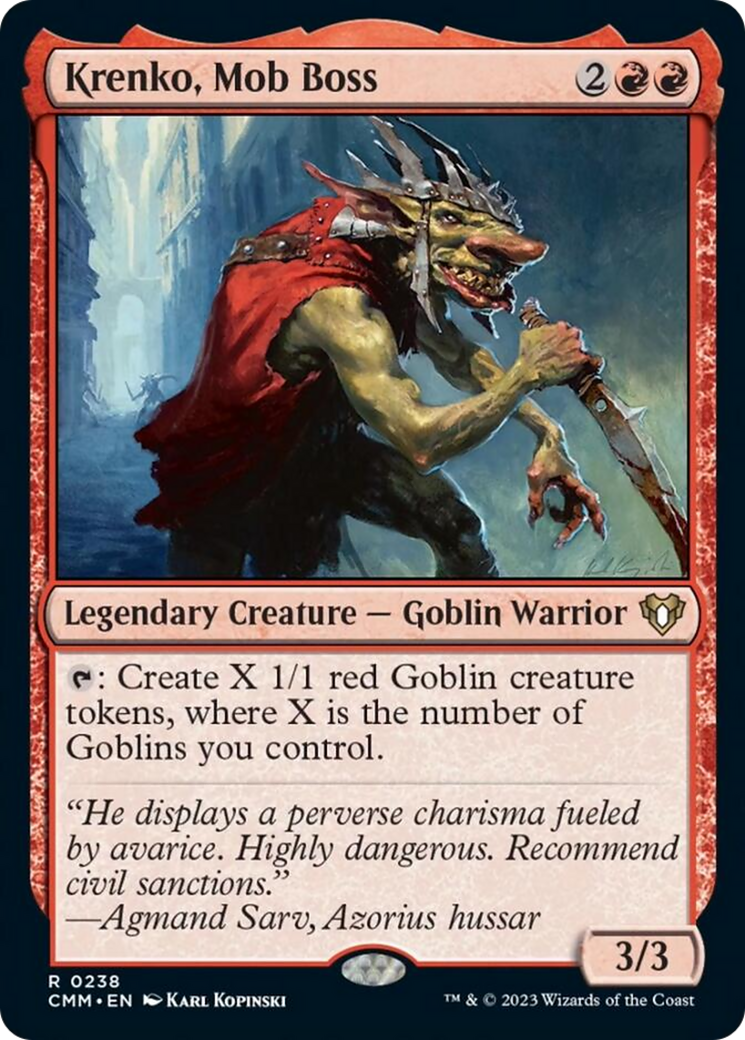 Krenko, Mob Boss [Commander Masters] | Gear Gaming Bentonville