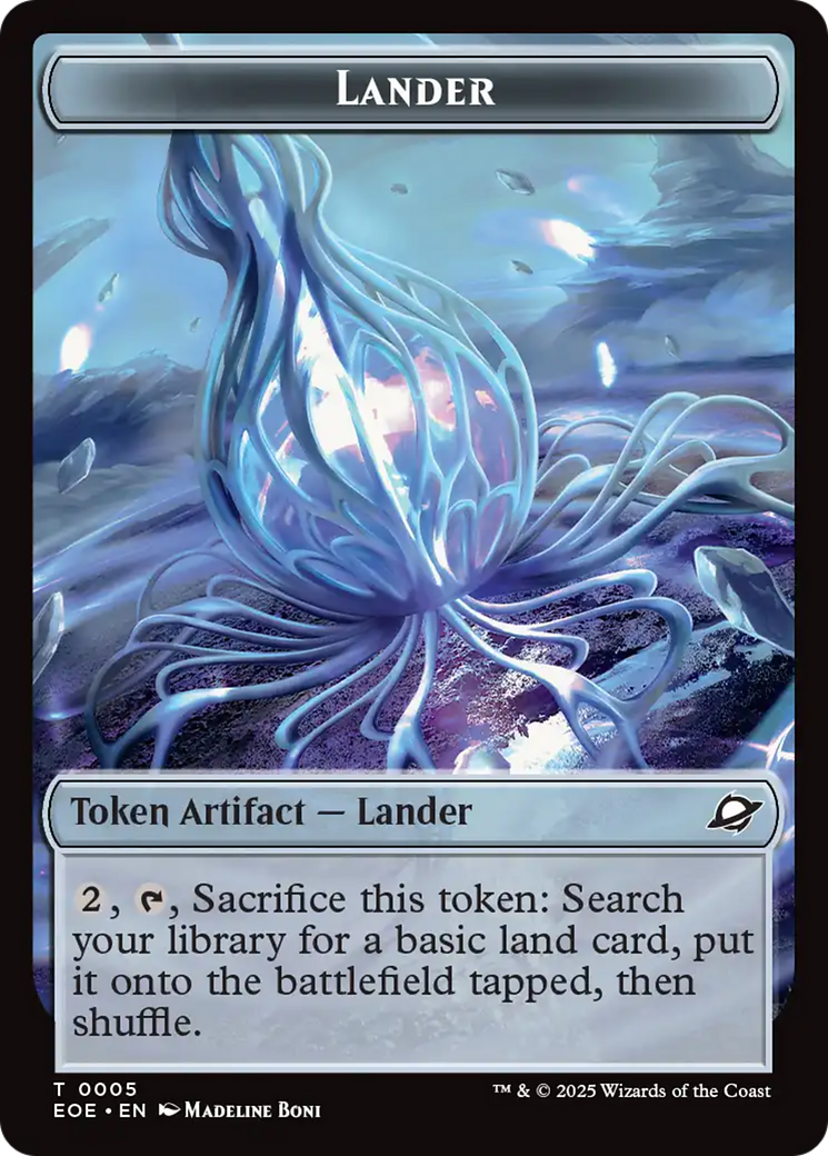Robot // Lander (0005) Double-Sided Token [Edge of Eternities Tokens] | Gear Gaming Bentonville