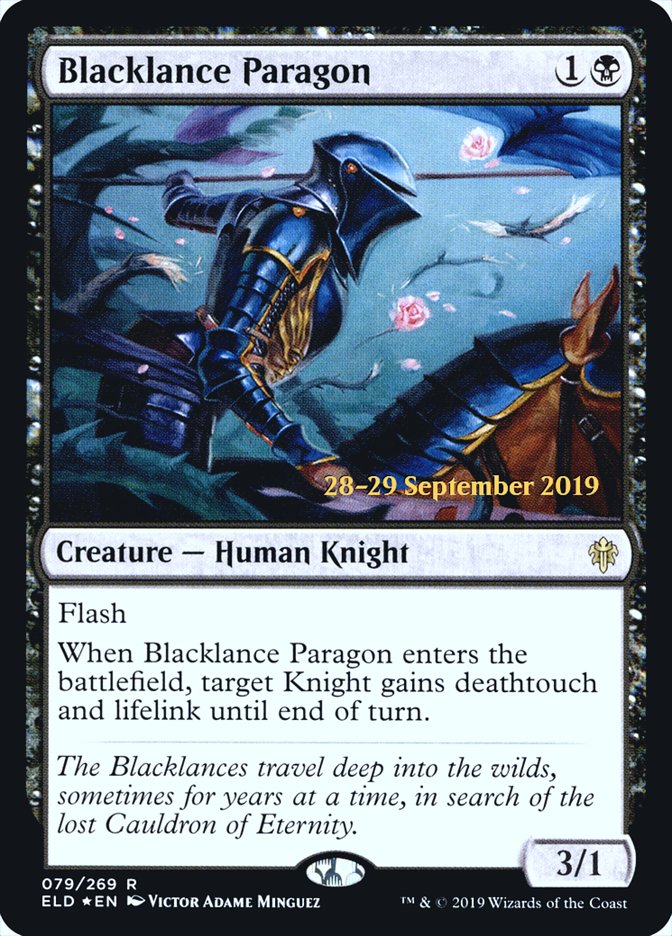 Blacklance Paragon [Throne of Eldraine Prerelease Promos] | Gear Gaming Bentonville