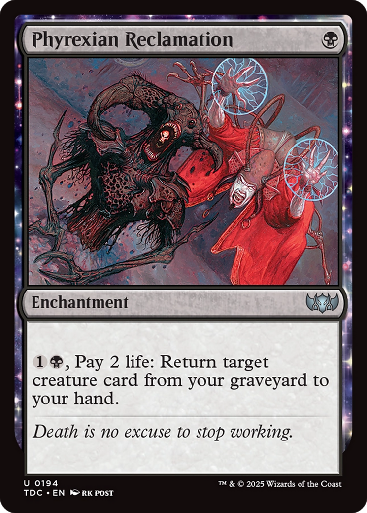 Phyrexian Reclamation [Tarkir: Dragonstorm Commander] | Gear Gaming Bentonville