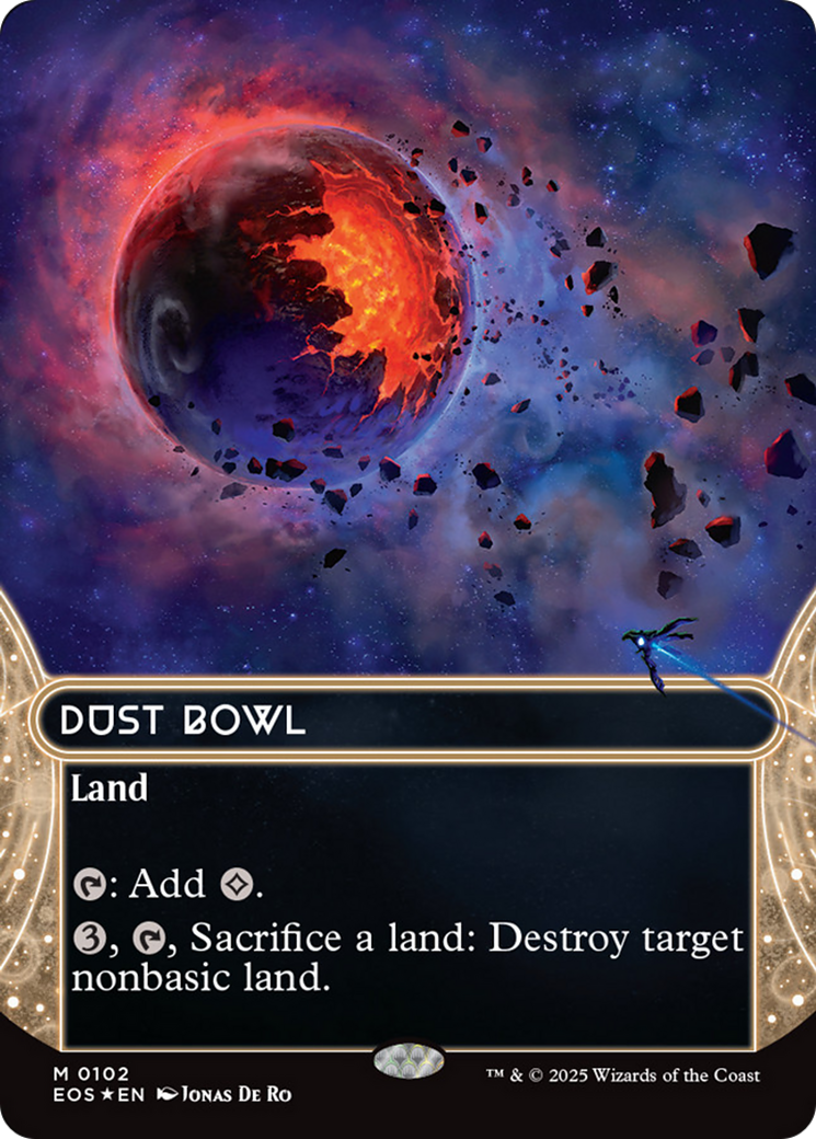 Dust Bowl (0102) (Borderless) (Galaxy Foil) [Edge of Eternities: Stellar Sights] | Gear Gaming Bentonville