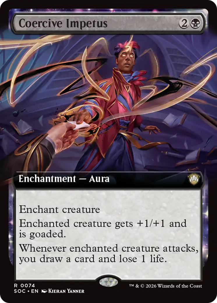 Coercive Impetus (Extended Art) [Secrets of Strixhaven Commander] | Gear Gaming Bentonville