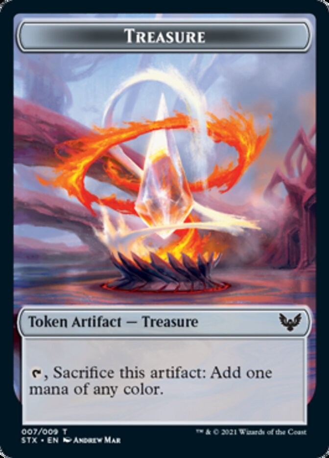 Construct (022) // Treasure Double-Sided Token [Commander 2021 Tokens] | Gear Gaming Bentonville
