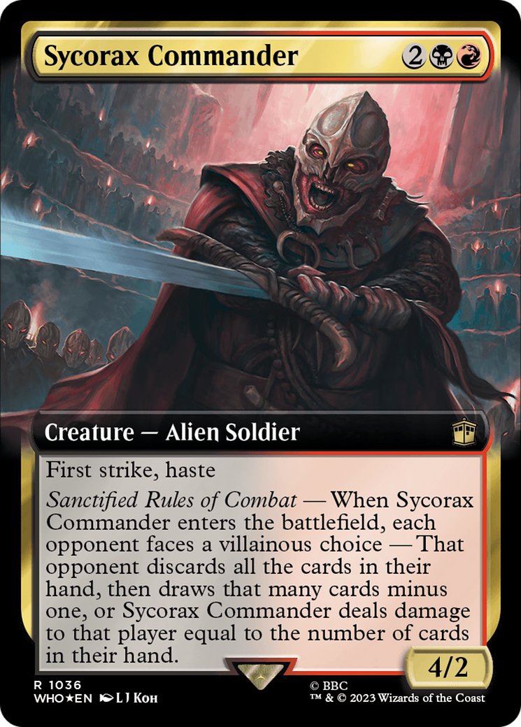 Sycorax Commander (Extended Art) (Surge Foil) [Doctor Who] | Gear Gaming Bentonville