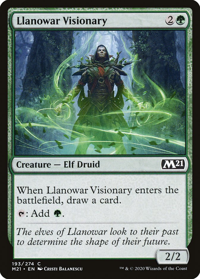Llanowar Visionary [Core Set 2021] | Gear Gaming Bentonville