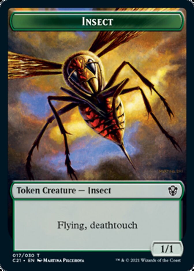 Beast (011) // Insect Double-Sided Token [Commander 2021 Tokens] | Gear Gaming Bentonville