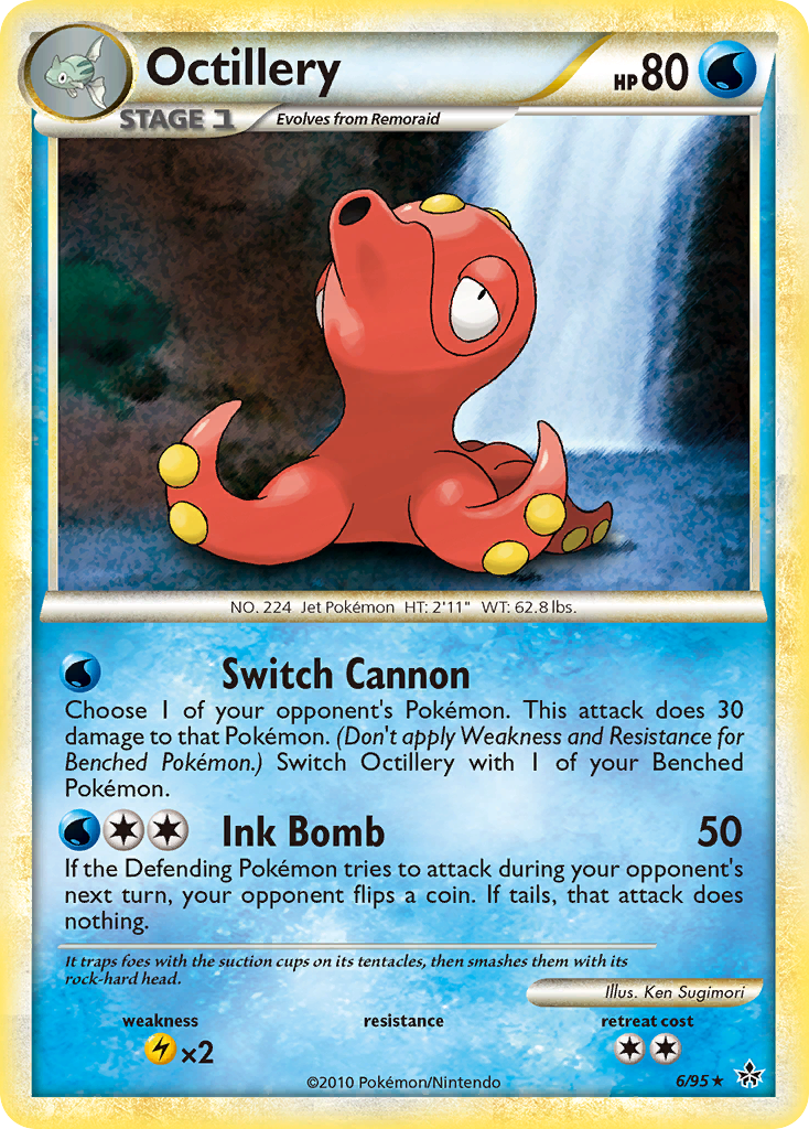 Octillery (6/95) [HeartGold & SoulSilver: Unleashed] | Gear Gaming Bentonville