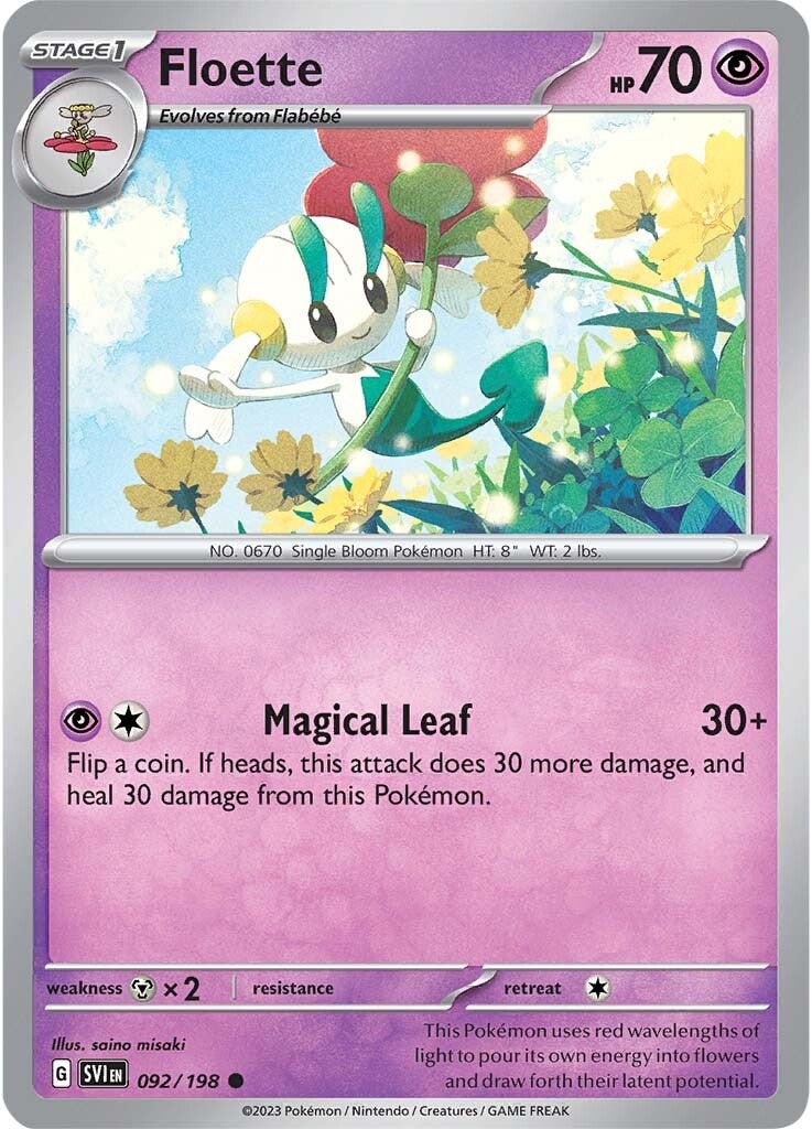 Floette (092/198) [Scarlet & Violet: Base Set] | Gear Gaming Bentonville