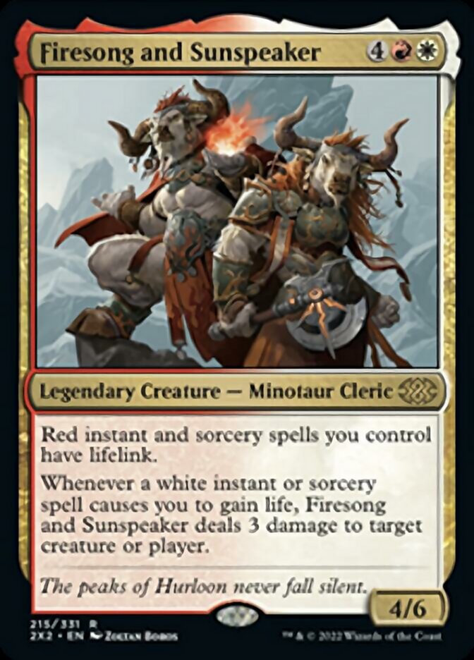 Firesong and Sunspeaker [Double Masters 2022] | Gear Gaming Bentonville