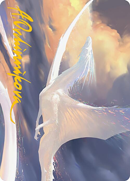 Timeless Dragon Art Card (Gold-Stamped Signature) [Modern Horizons 2 Art Series] | Gear Gaming Bentonville