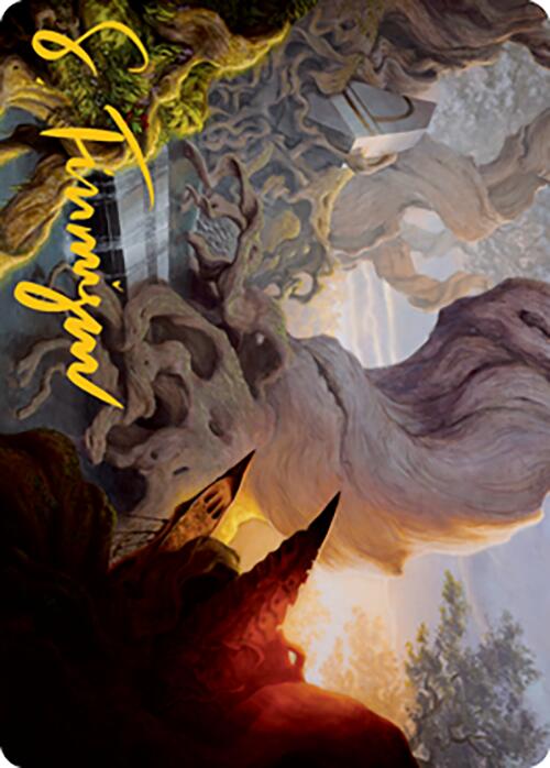 Yavimaya, Cradle of Growth Art Card (Gold-Stamped Signature) [Modern Horizons 2 Art Series] | Gear Gaming Bentonville