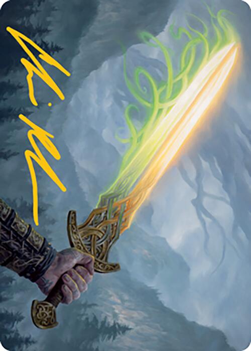 Sword of Hearth and Home Art Card (Gold-Stamped Signature) [Modern Horizons 2 Art Series] | Gear Gaming Bentonville