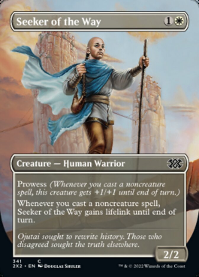 Seeker of the Way (Borderless Alternate Art) [Double Masters 2022] | Gear Gaming Bentonville