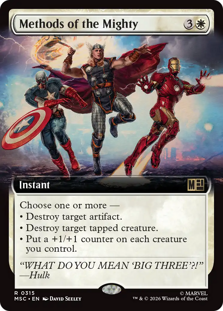 Methods of the Mighty (Extended Art) [Marvel Super Heroes Commander] | Gear Gaming Bentonville