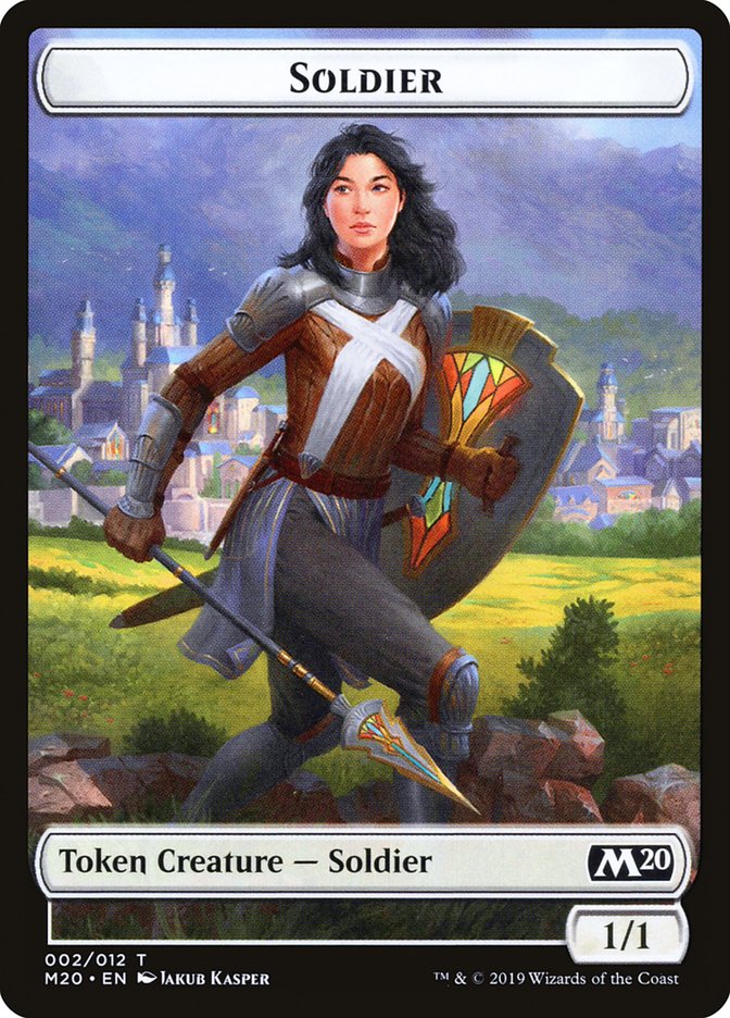 Soldier Token [Core Set 2020 Tokens] | Gear Gaming Bentonville