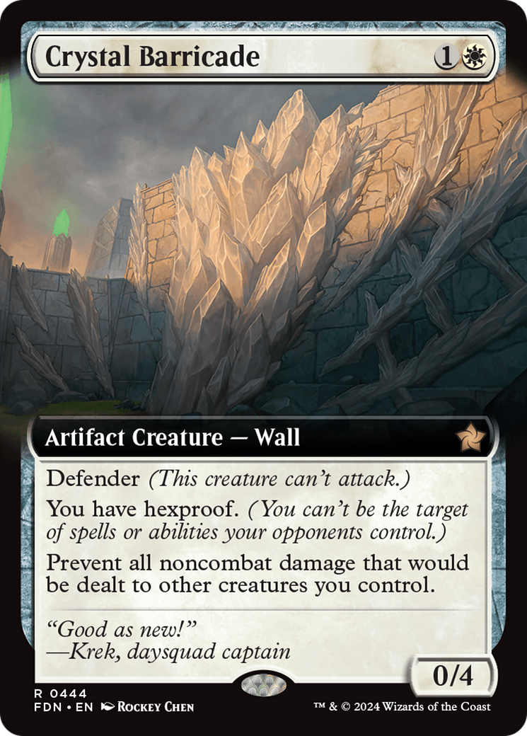 Crystal Barricade (Extended Art) [Foundations] | Gear Gaming Bentonville