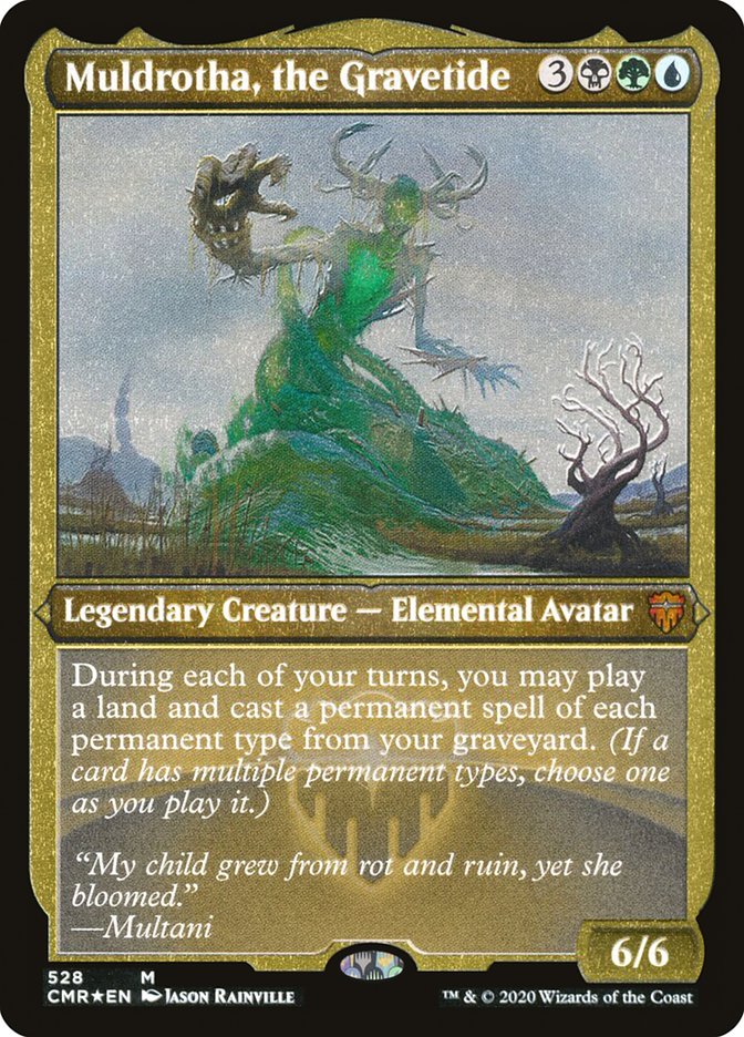 Muldrotha, the Gravetide (Etched) [Commander Legends] | Gear Gaming Bentonville