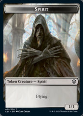 Zombie // Spirit Double-Sided Token [Commander 2021 Tokens] | Gear Gaming Bentonville