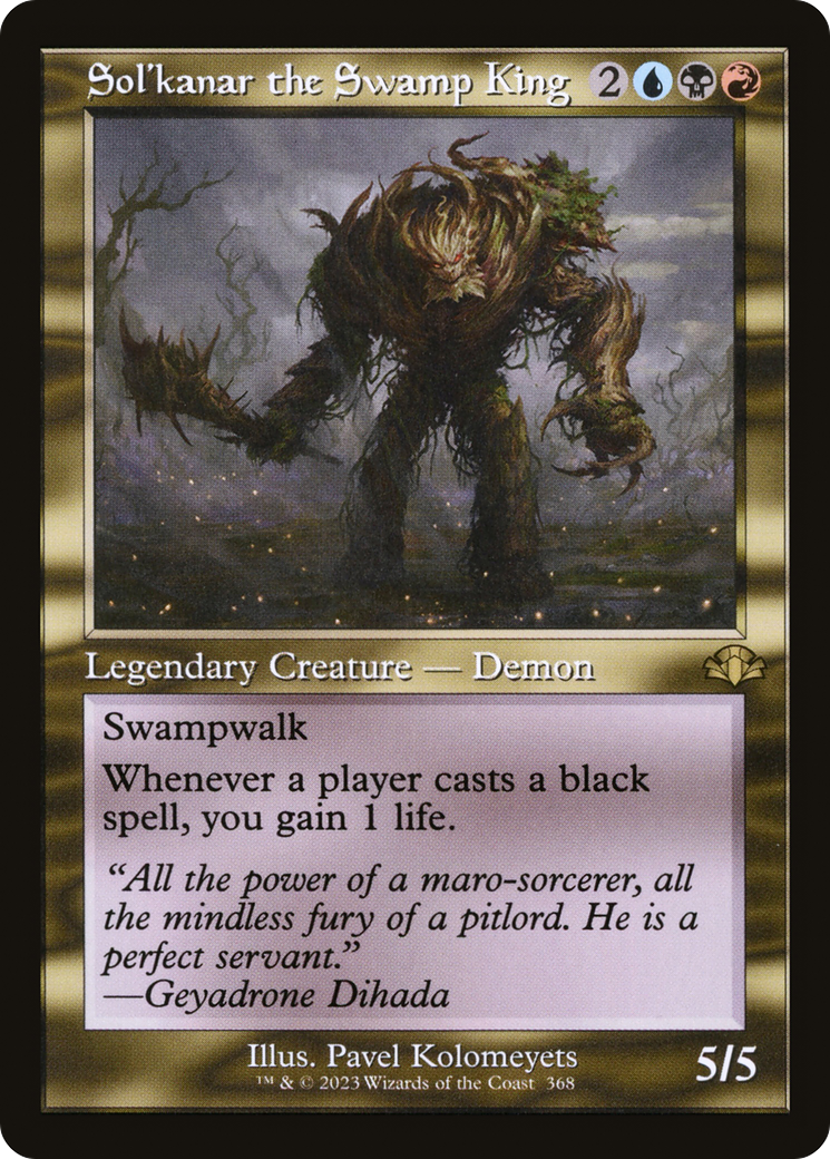 Sol'kanar the Swamp King (Retro) [Dominaria Remastered] | Gear Gaming Bentonville
