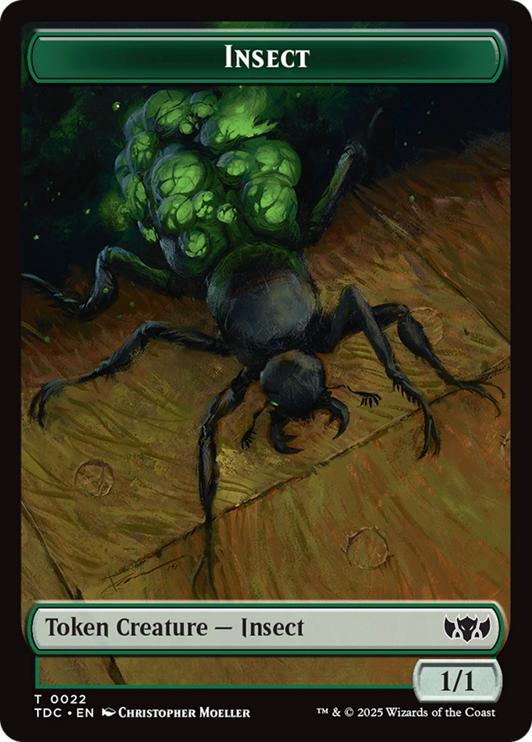 Insect (0022) // Zombie Druid Double-Sided Token [Tarkir: Dragonstorm Commander Tokens] | Gear Gaming Bentonville