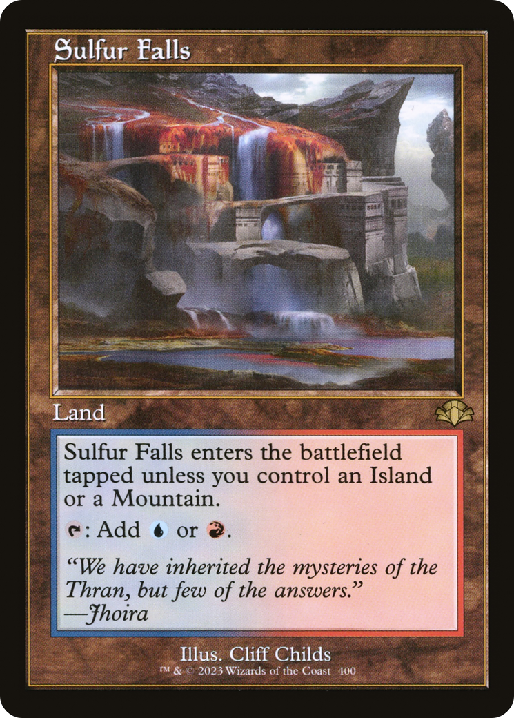 Sulfur Falls (Retro) [Dominaria Remastered] | Gear Gaming Bentonville