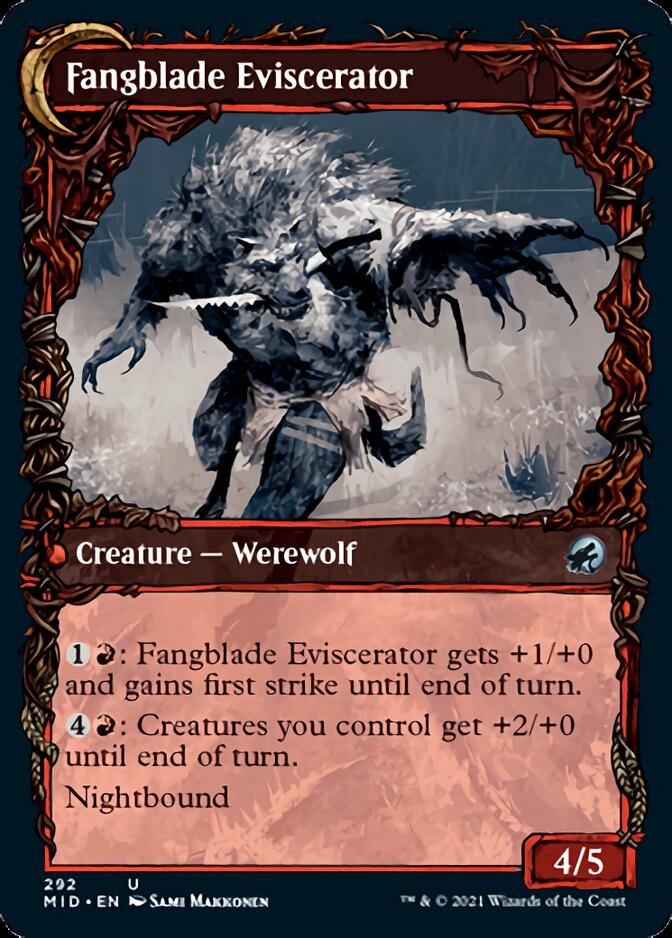 Fangblade Brigand // Fangblade Eviscerator (Showcase Equinox) [Innistrad: Midnight Hunt] | Gear Gaming Bentonville