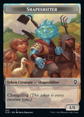 Shapeshifter (022) // Clue Double-Sided Token [Commander Legends: Battle for Baldur's Gate Tokens] | Gear Gaming Bentonville