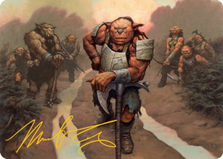 Hobgoblin Bandit Lord Art Card (Gold-Stamped Signature) [Dungeons & Dragons: Adventures in the Forgotten Realms Art Series] | Gear Gaming Bentonville