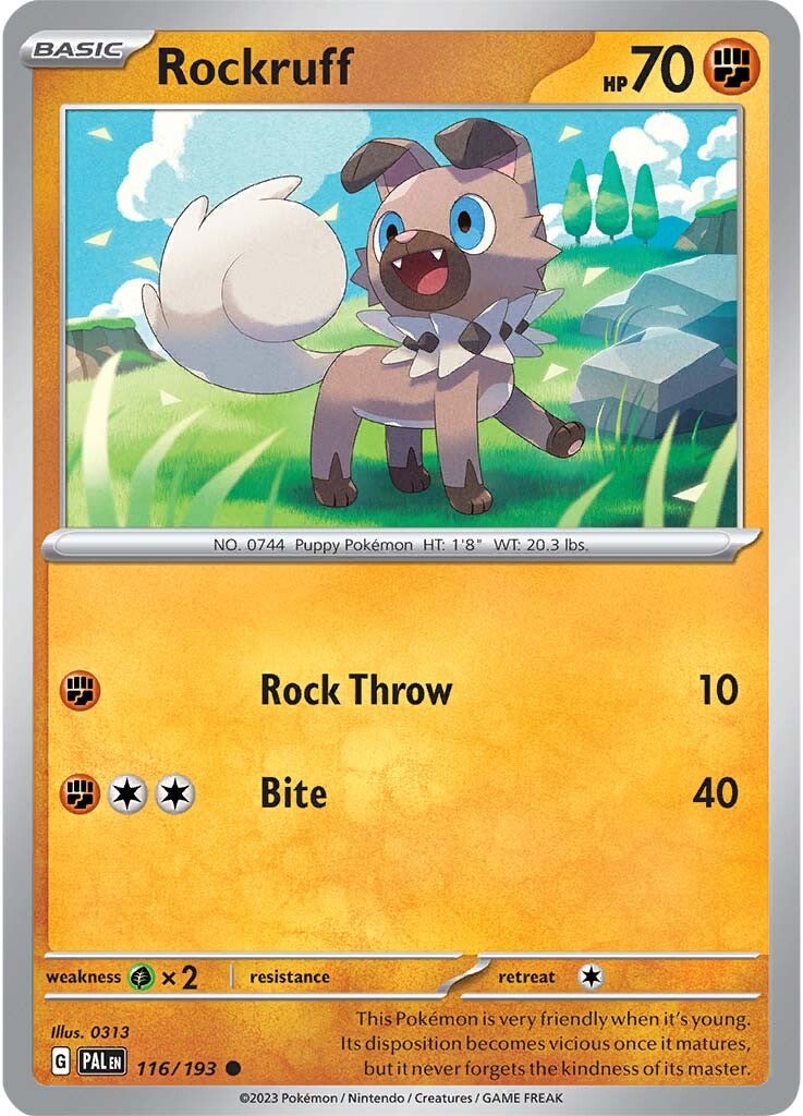 Rockruff (116/193) [Scarlet & Violet: Paldea Evolved] | Gear Gaming Bentonville