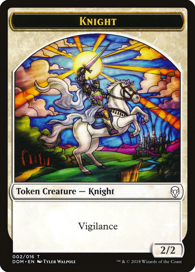 Knight Token (002/016) [Dominaria Tokens] | Gear Gaming Bentonville