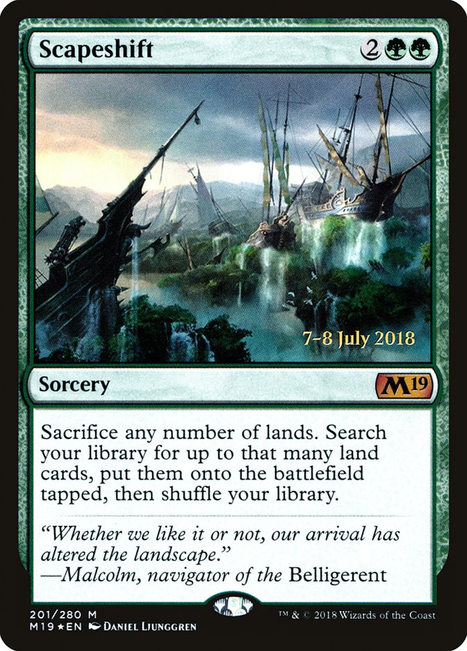 Scapeshift [Core Set 2019 Prerelease Promos] | Gear Gaming Bentonville