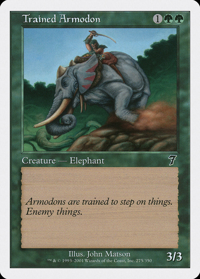 Trained Armodon [Seventh Edition] | Gear Gaming Bentonville
