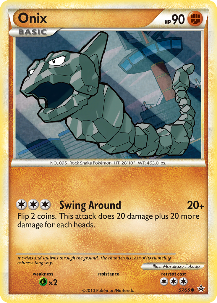 Onix (57/95) [HeartGold & SoulSilver: Unleashed] | Gear Gaming Bentonville